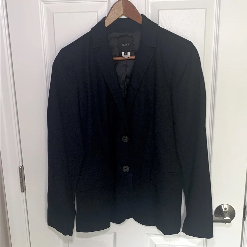 J Crew classic navy blazer size 4